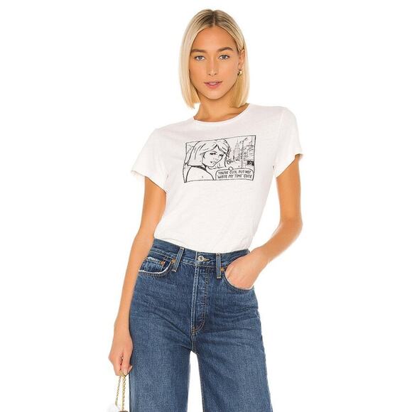 RE/DONE Classic You're Cute Tee Vintage White - XS - Picture 1 of 4